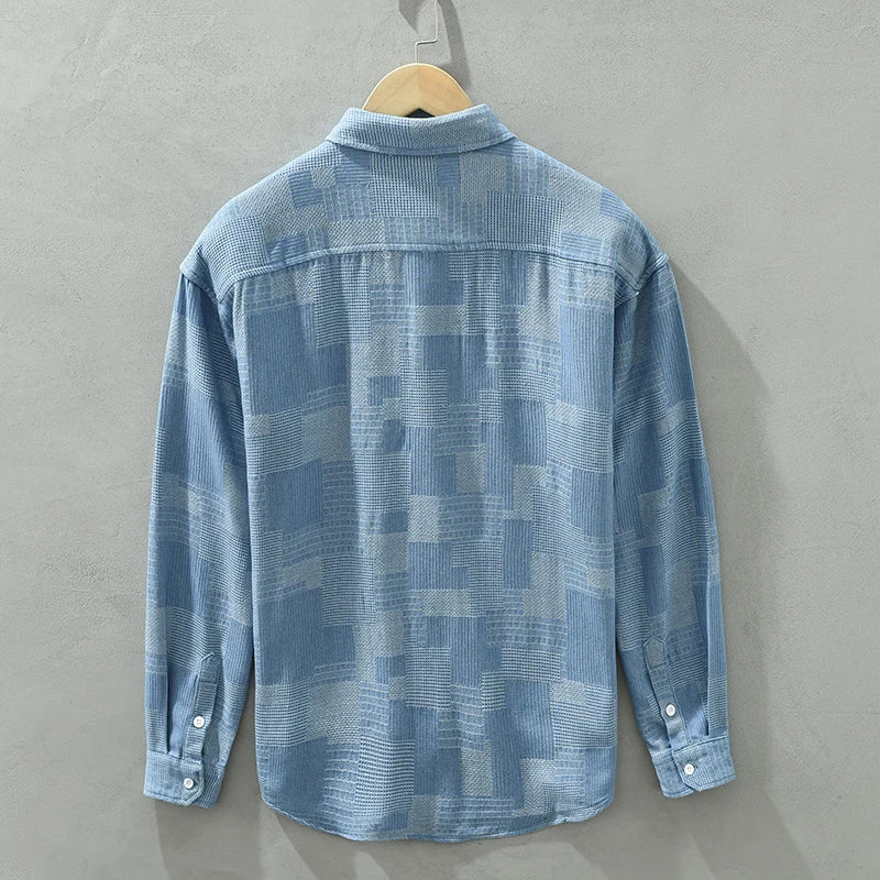 Declan - Chemise en patchwork - Élégant - Hommes