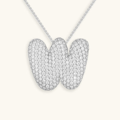 Collier Initiale Diamant – Bubble