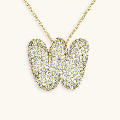 Collier Initiale Diamant – Bubble