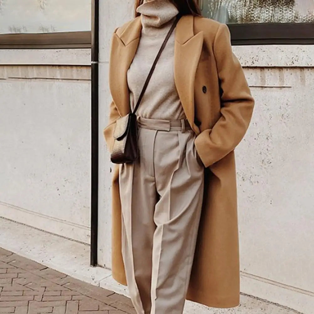 Léa - Manteau femme long élégant