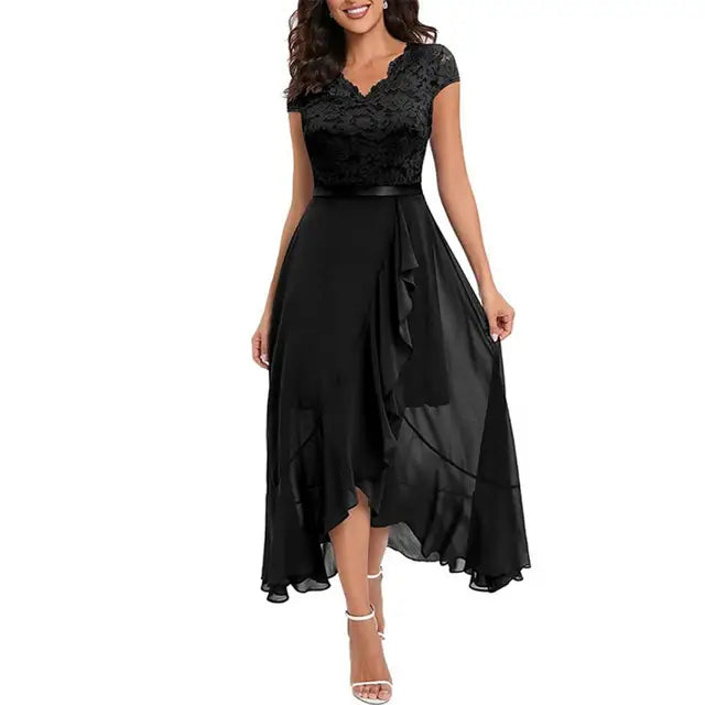 Mathilde - Robe De Soirée En Dentelle Avec Finition Luxueuse
