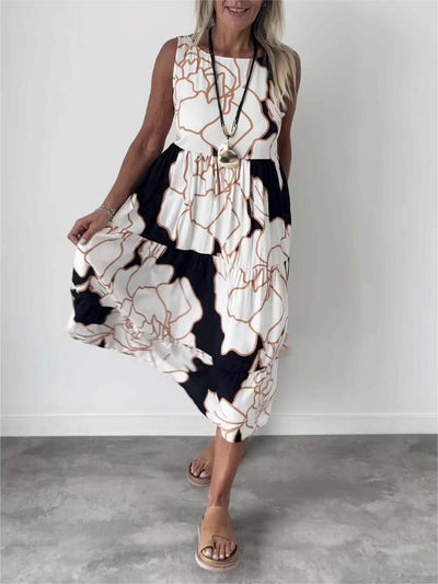 Gwendolyn | Robe maxi élégante sans manches