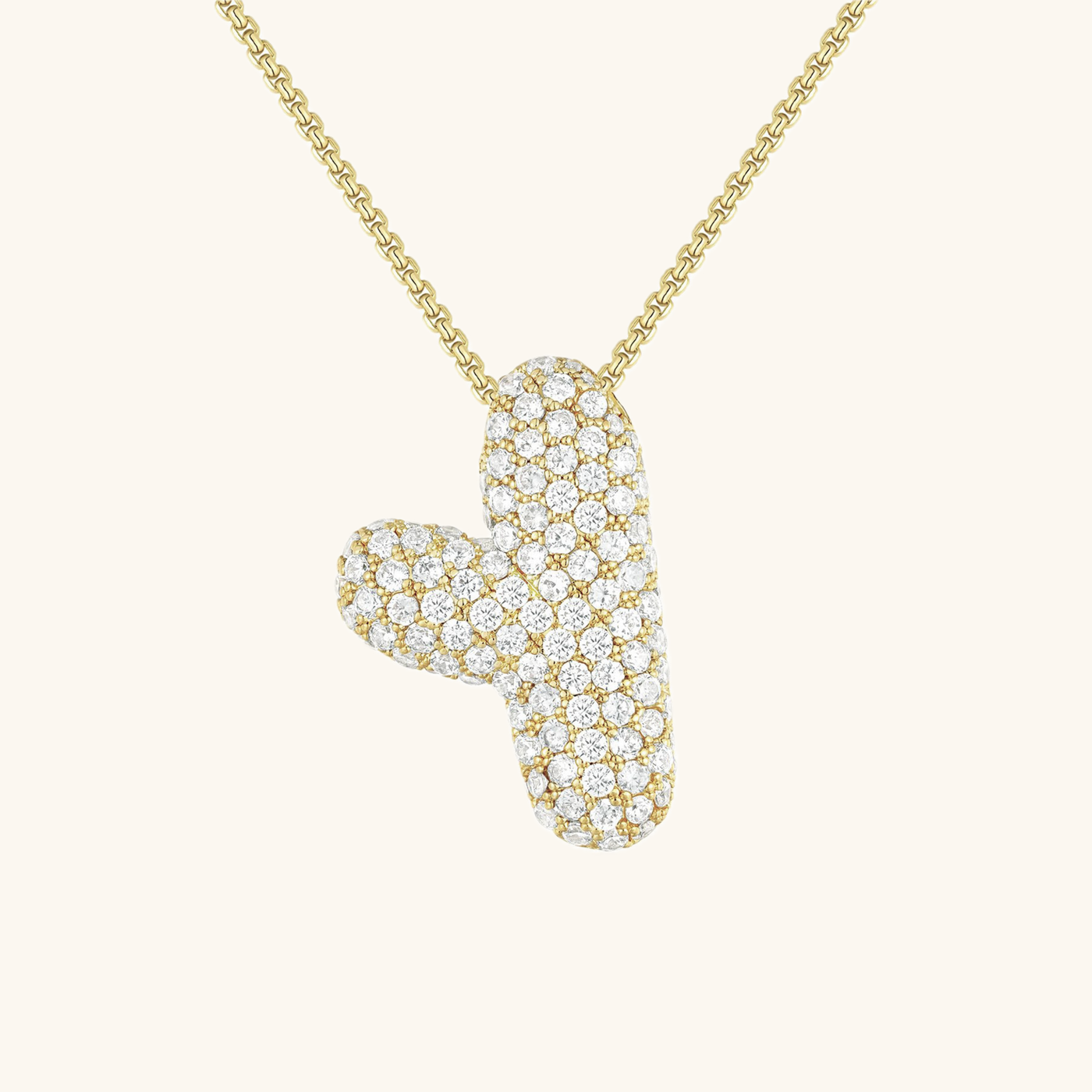 Collier Initiale Diamant – Bubble