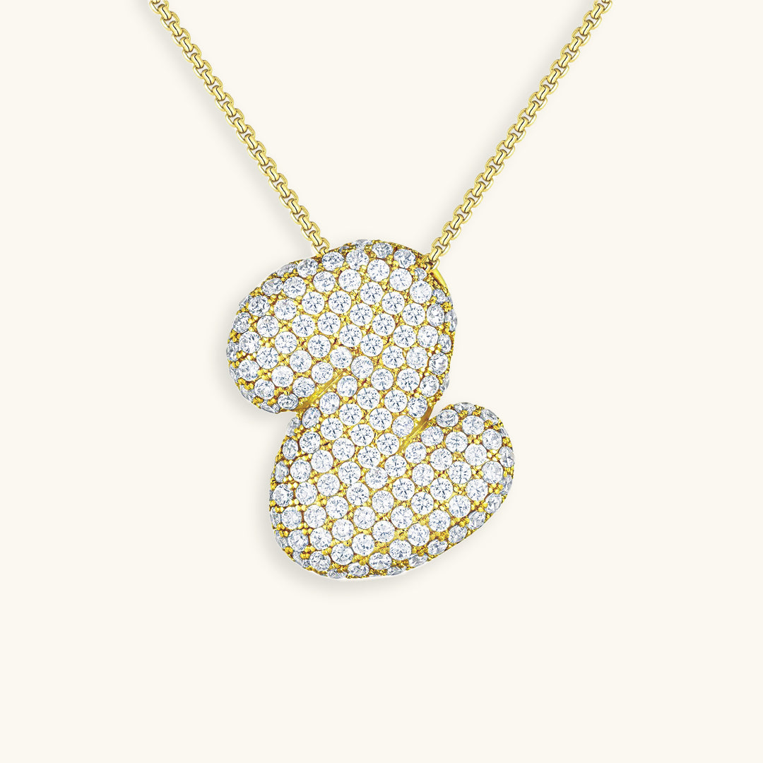 Collier Initiale Diamant – Bubble