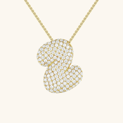 Collier Initiale Diamant – Bubble
