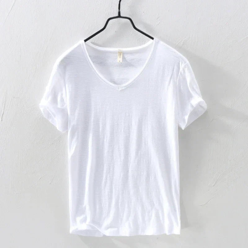 Johan - T-shirt col V - Intemporel - Hommes