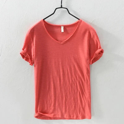 Johan - T-shirt col V - Intemporel - Hommes