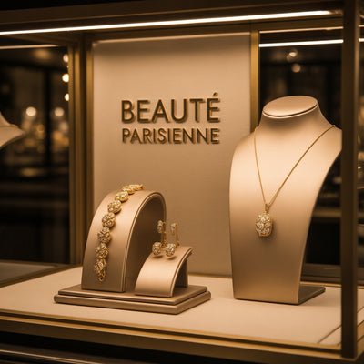 Beau – Bague en Argent aux Fils Dorés