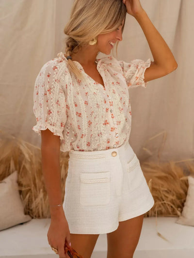 ELINA™ | LA BLOUSE FLEURS