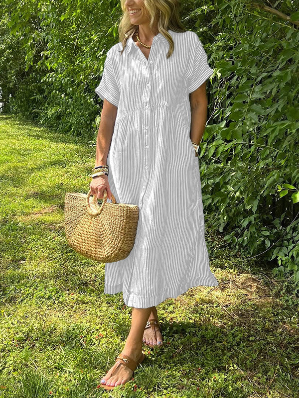 VITTORIA – Robe Chemise Élégante Décontractée