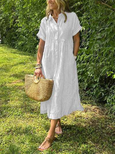 VITTORIA – Robe Chemise Élégante Décontractée