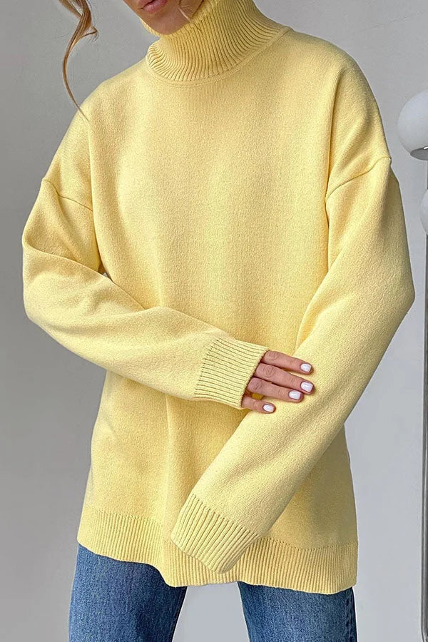 Camille – Pull À Col Roulé Ample, Cosy Et Doux Pour L'Hiver