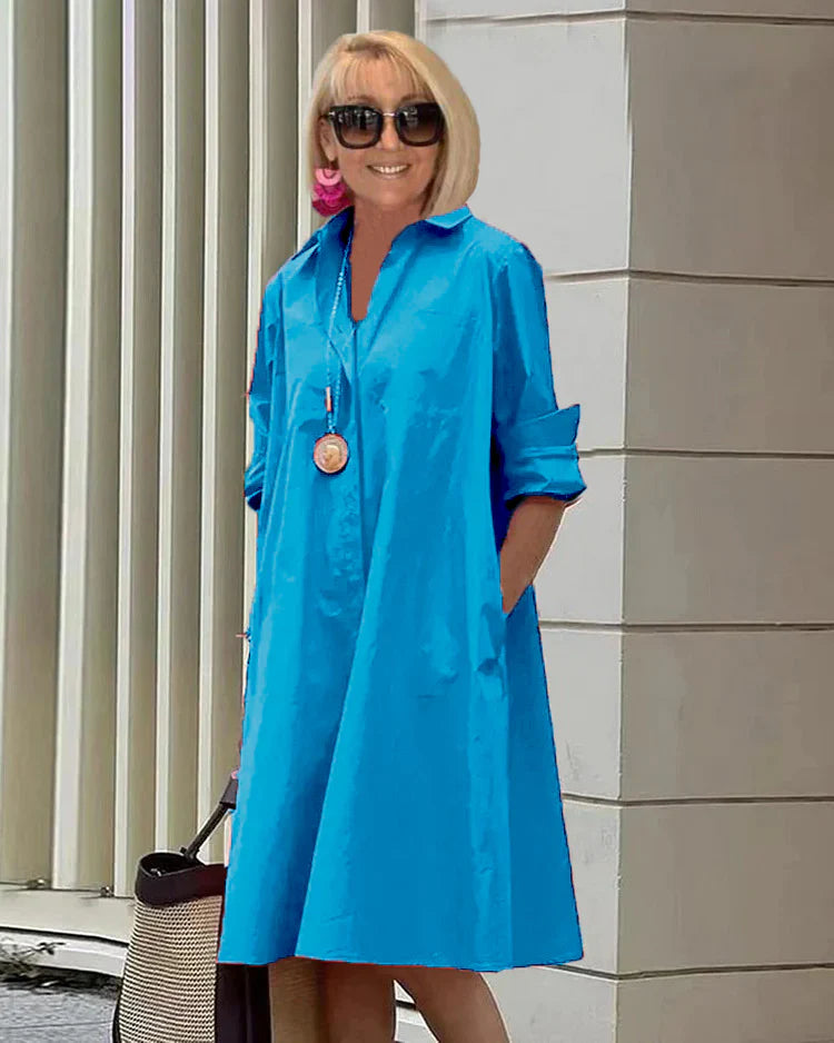 Charlotte - Robe Chemise Chic Et Élégante