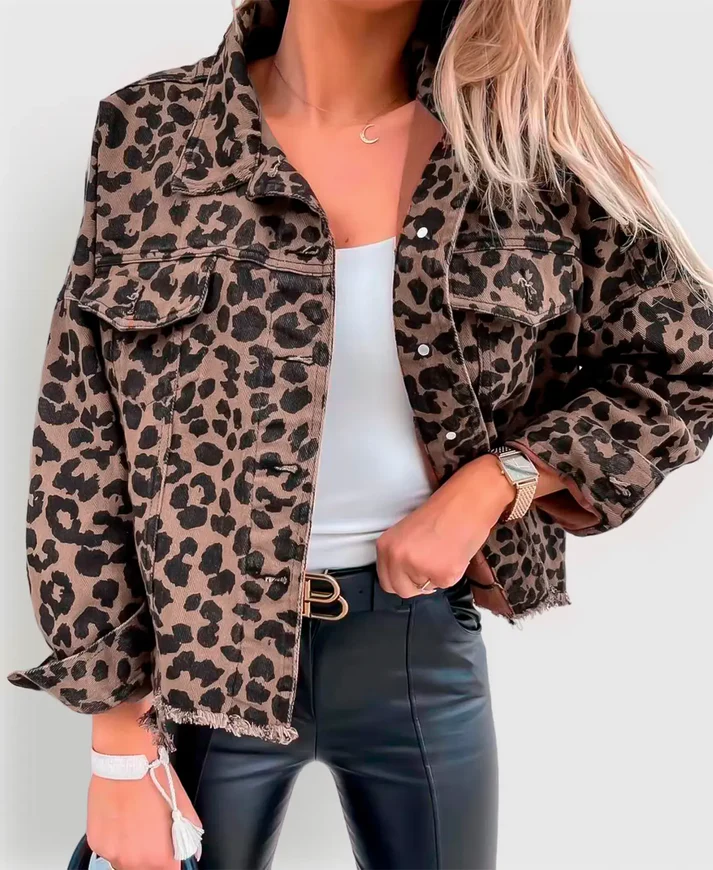 Léa - Veste femme léopard