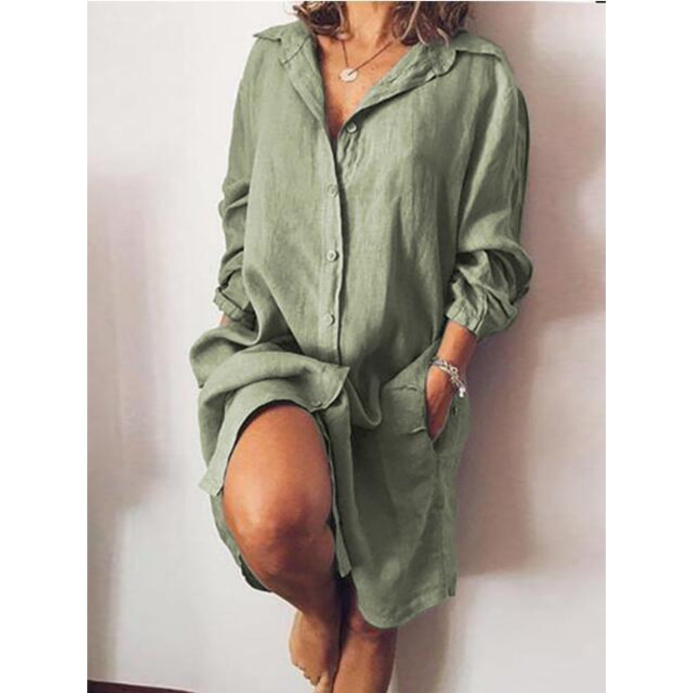 Éliane - Blouse Estivale En Lin Avec Coupe Fluide