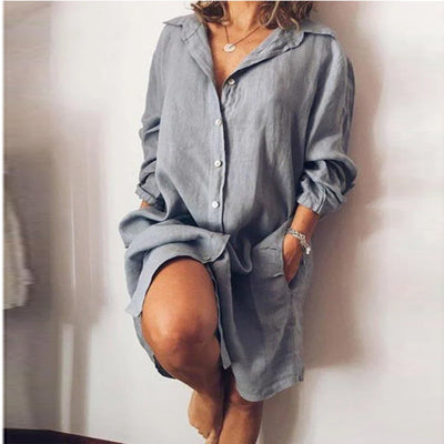 Éliane - Blouse Estivale En Lin Avec Coupe Fluide