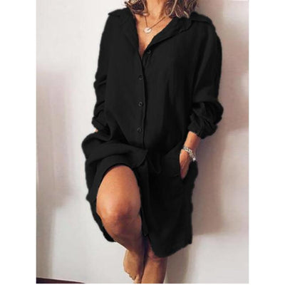 Éliane - Blouse Estivale En Lin Avec Coupe Fluide