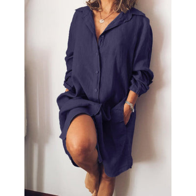 Éliane - Blouse Estivale En Lin Avec Coupe Fluide