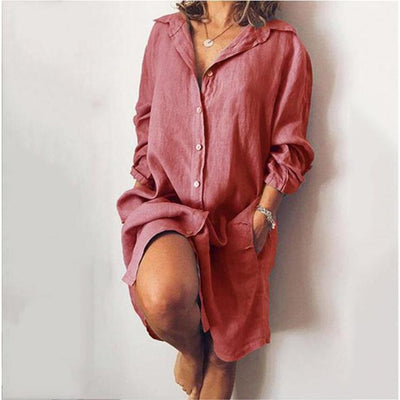 Éliane - Blouse Estivale En Lin Avec Coupe Fluide