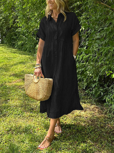 VITTORIA – Robe Chemise Élégante Décontractée