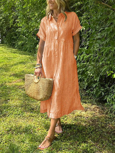 VITTORIA – Robe Chemise Élégante Décontractée