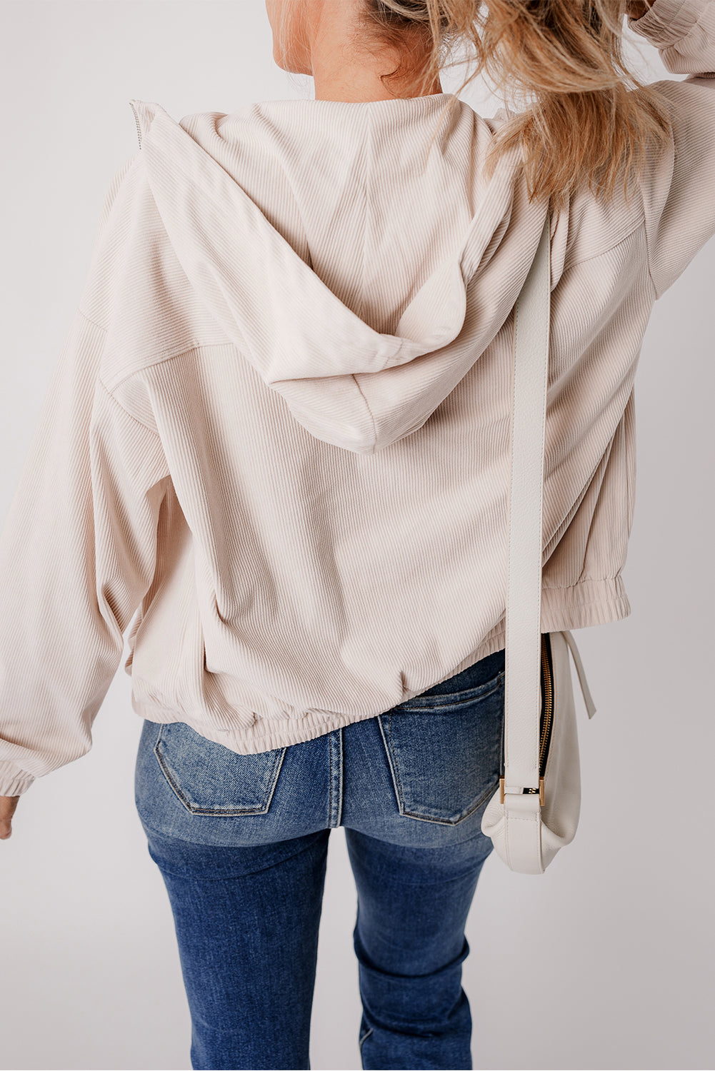 Fiona – Veste En Velours Côtelé Décontractée Avec Capuche Pour Un Style Relax