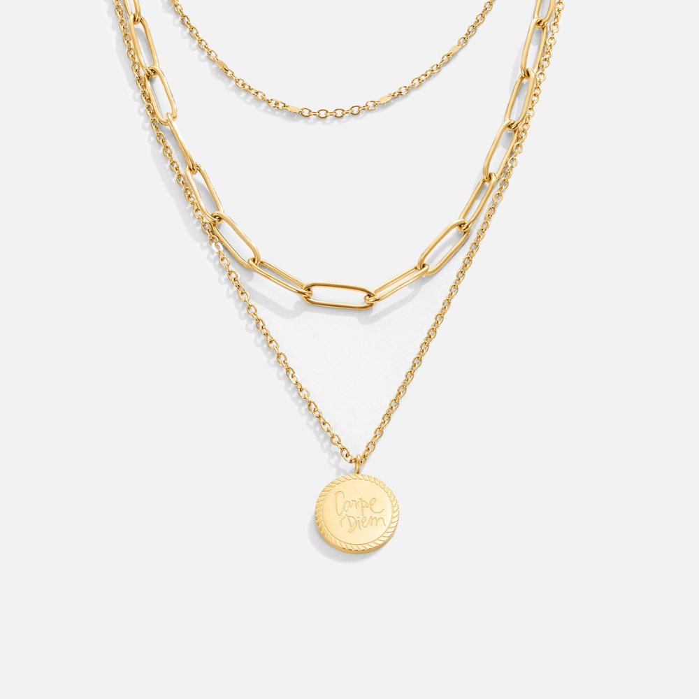 Collier Médaillon à Couches