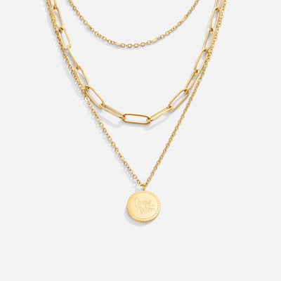 Collier Médaillon à Couches