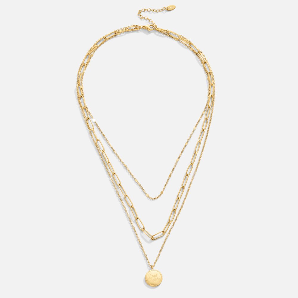 Collier Médaillon à Couches