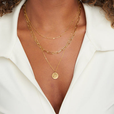 Collier Médaillon à Couches
