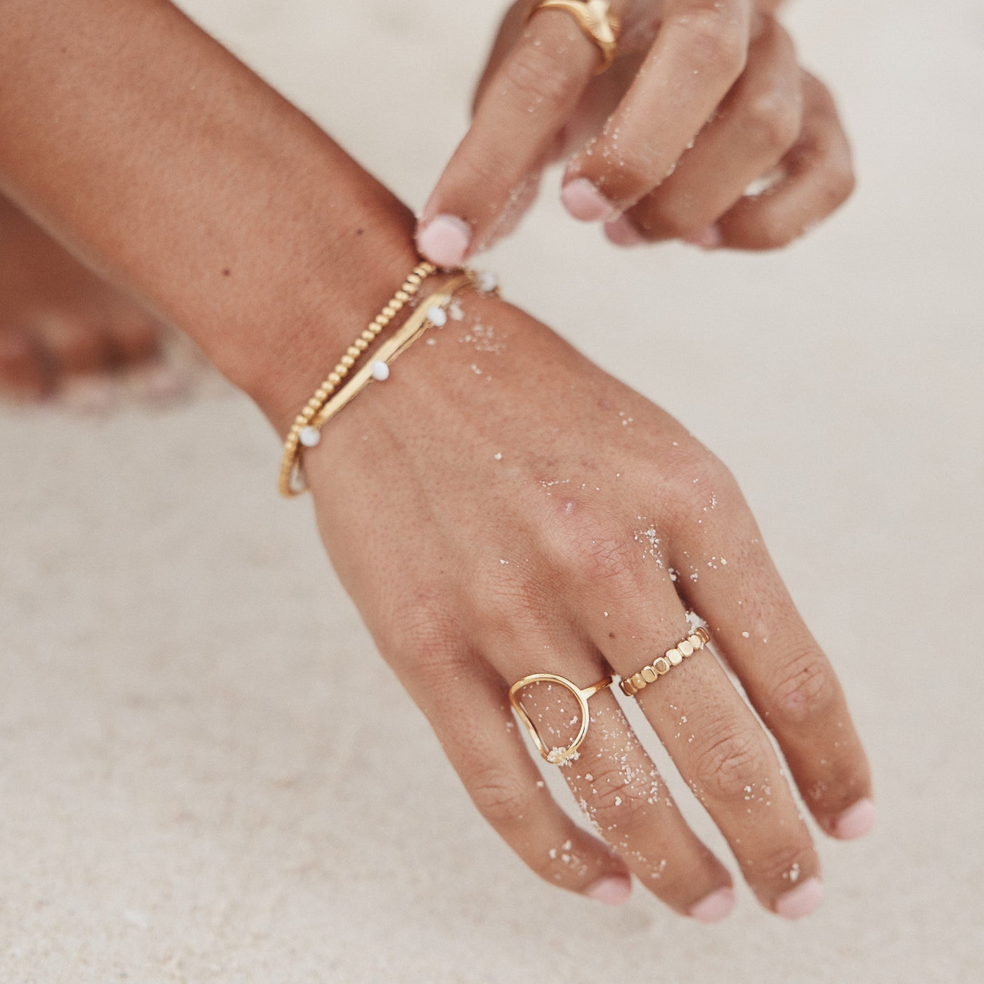 Bague Perlée