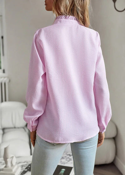 Edith | Blouse élégante avec des volants romantiques