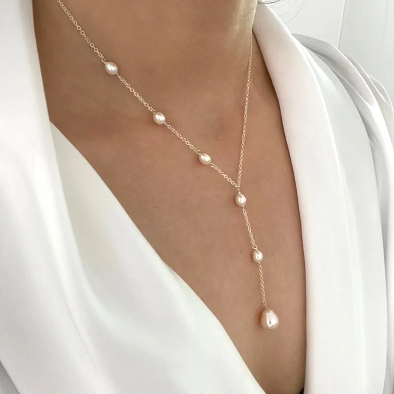 Collier Vintage Suspendu en Perles