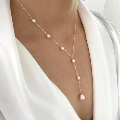 Collier Vintage Suspendu en Perles