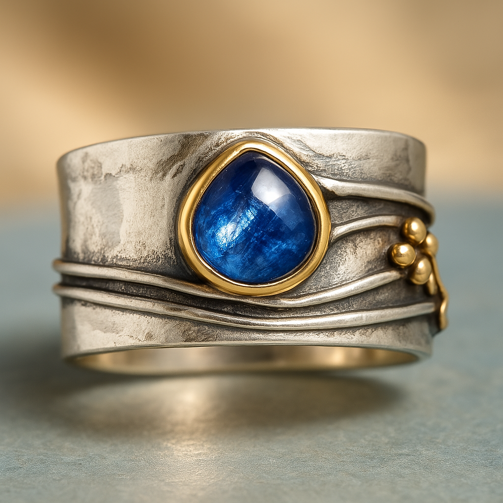 Bague de Méditation en Gemmes Bohémiennes