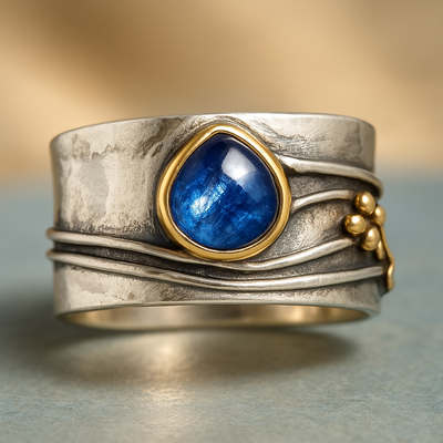 Bague de Méditation en Gemmes Bohémiennes