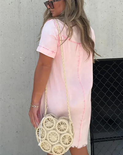 Vera™ - Robe chemise en denim élégante