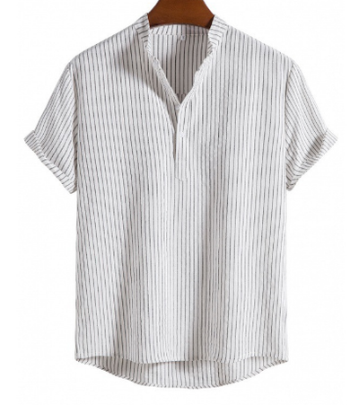 Hieronymus - Chemise Rayée Pour Hommes - Décontractée - Respirante - Hommes
