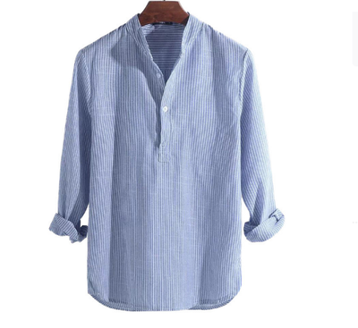 Damian - Chemise Rayée - Élégance Intemporelle - Hommes