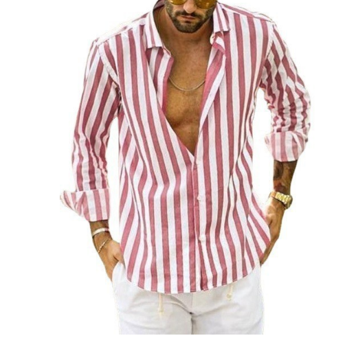 Reece - Chemise en Coton Rayé - Intemporel - Hommes