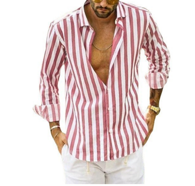Reece - Chemise en Coton Rayé - Intemporel - Hommes