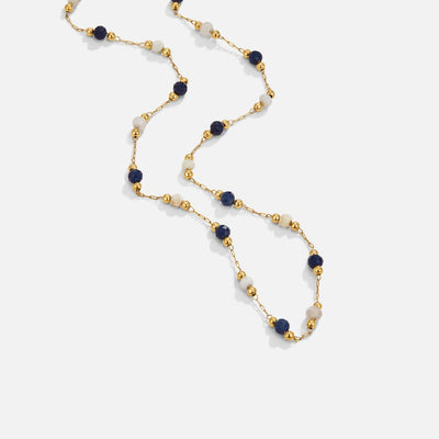 Collier en Pierre Luna Midnatt