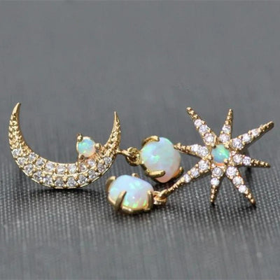 Boucles d'oreilles en perles de classe étoile