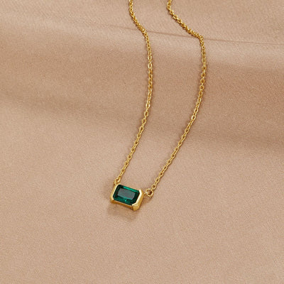 Collier Moni Grön Smaragd