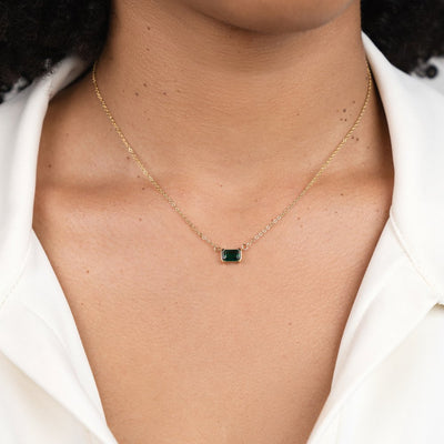Collier Moni Grön Smaragd