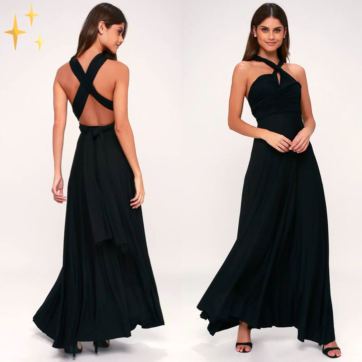 Coralie - Robe Portefeuille À Col En V Et Coupe Élégante