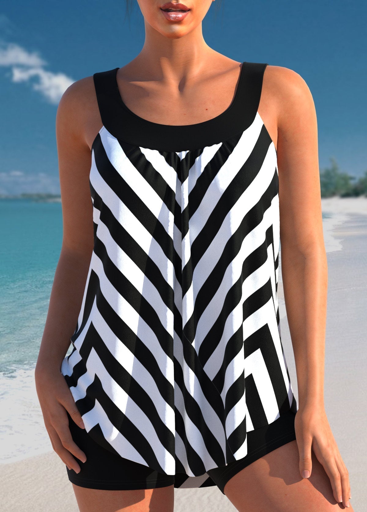 Mireille - Maillot De Bain À Pois Avec Design Classique