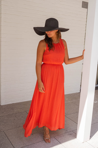 LISA™ | La robe d'été en orange vif
