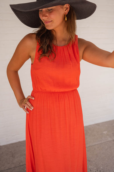 LISA™ | La robe d'été en orange vif