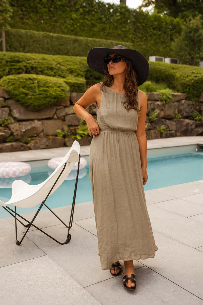 Sarah™ | La robe d'été en khaki élégant